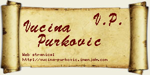 Vucina Purković vizit kartica